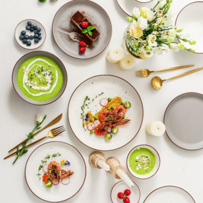 Set chén bát Normandy 32 món