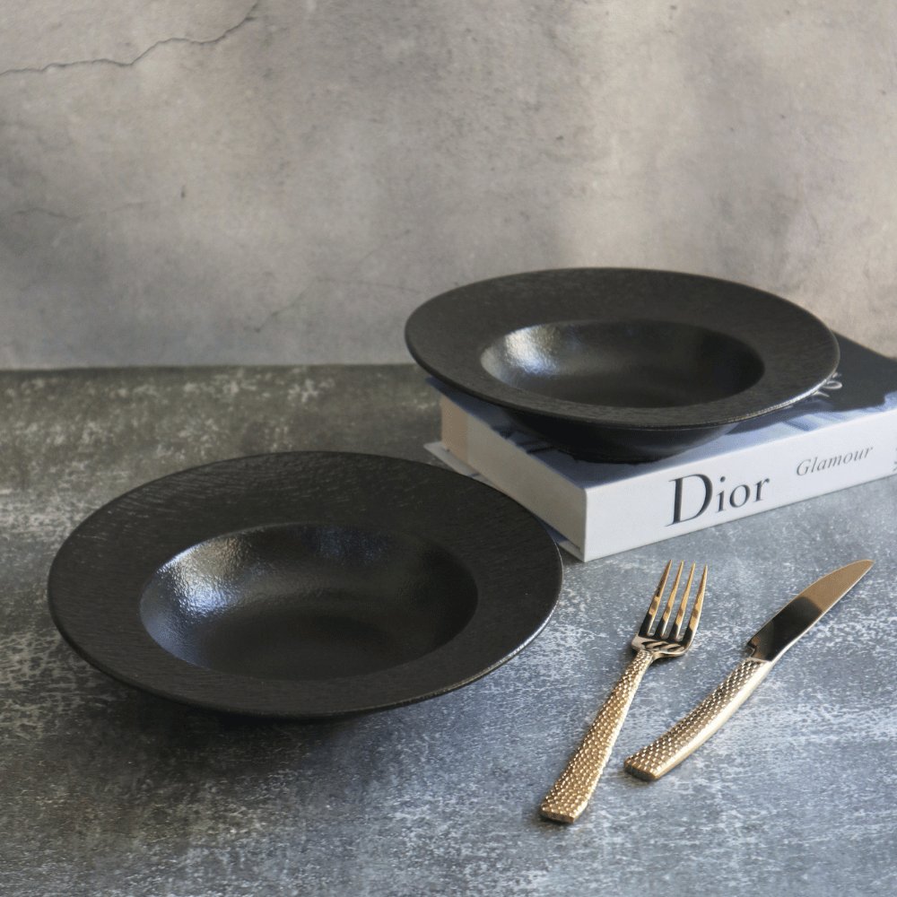 Dĩa Pasta/Soup Vát Onyx