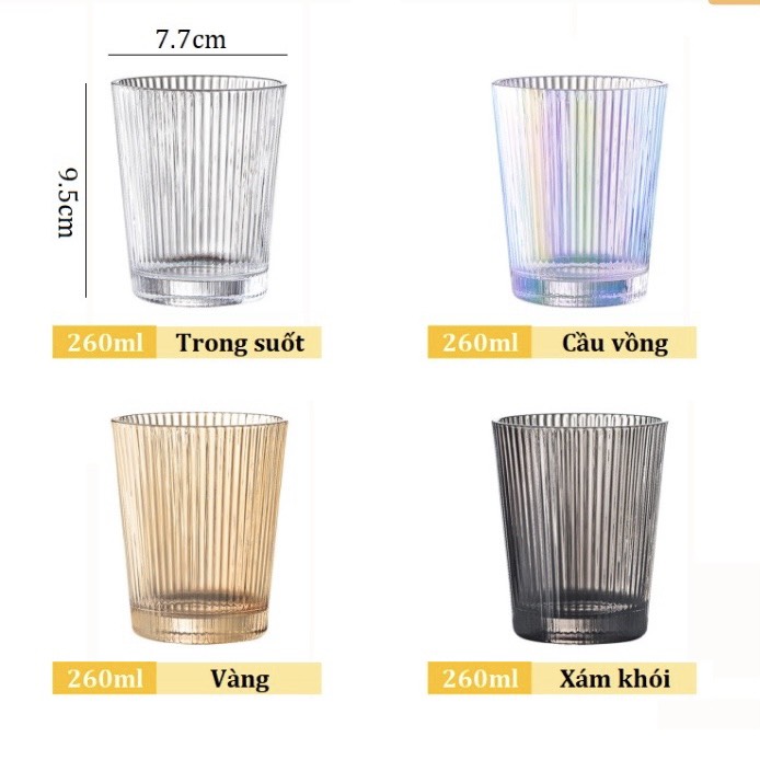 Ly thủy tinh kẻ tăm