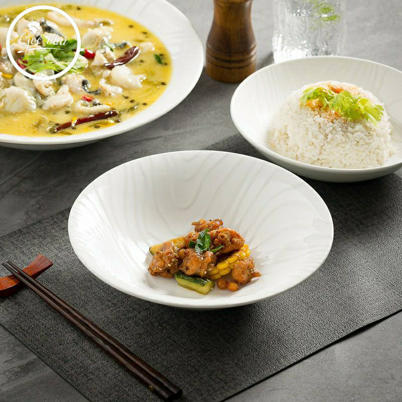 Thố/tô salad vân sóng dáng loe Waves