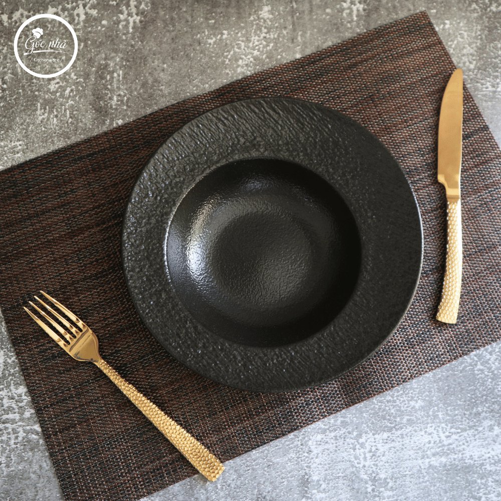 Dĩa Pasta/Soup Vát Onyx