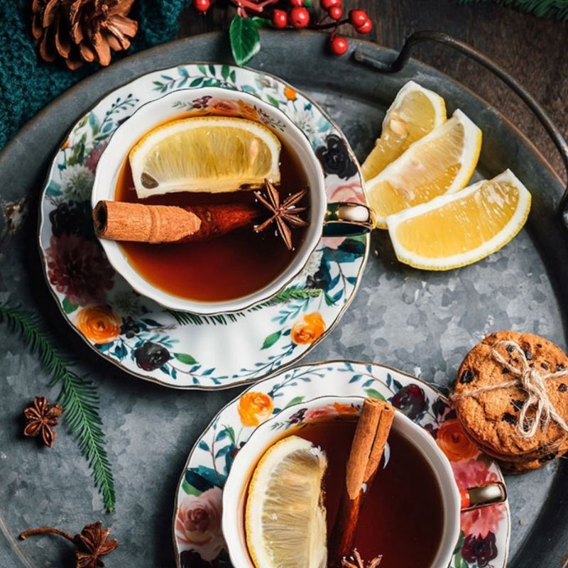 Tách trà chiều Rosy