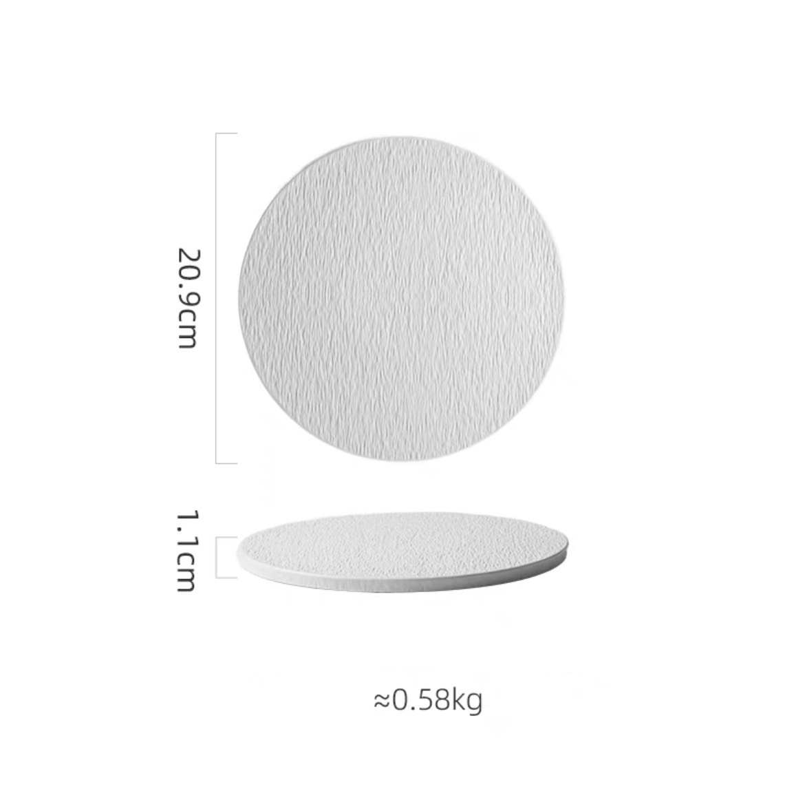Dĩa Tròn / Vuông phẳng Mocca Vân Sần