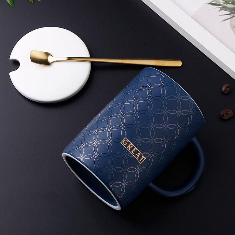 Tách/ly sứ Noble xanh navy