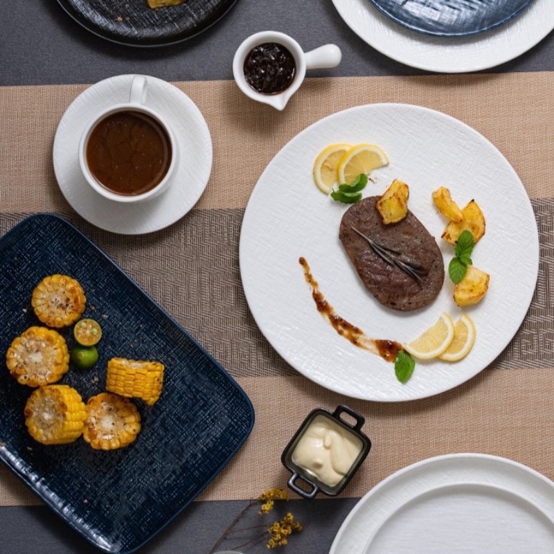 Chén dĩa Crochet dệt lưới