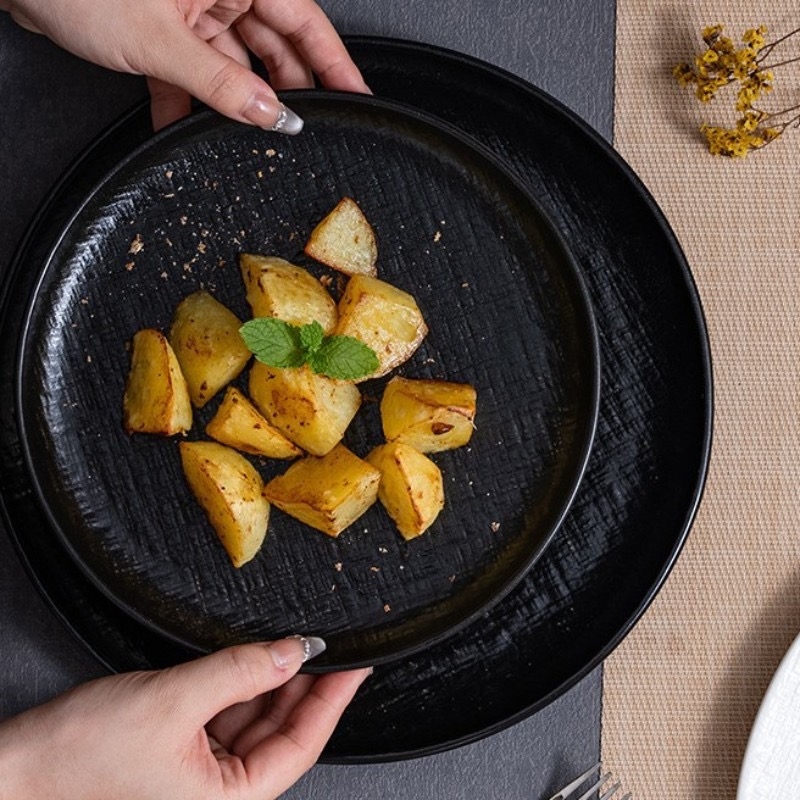 Chén dĩa Crochet dệt lưới