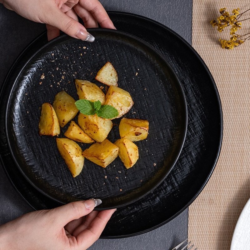 Chén dĩa Crochet dệt lưới