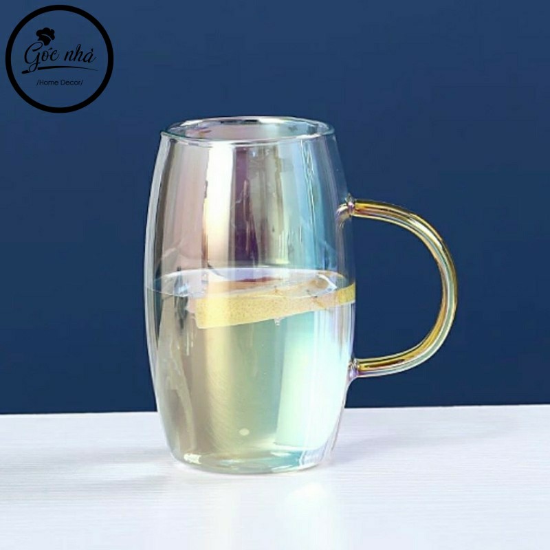 Ly thủy tinh chịu nhiệt dáng bầu