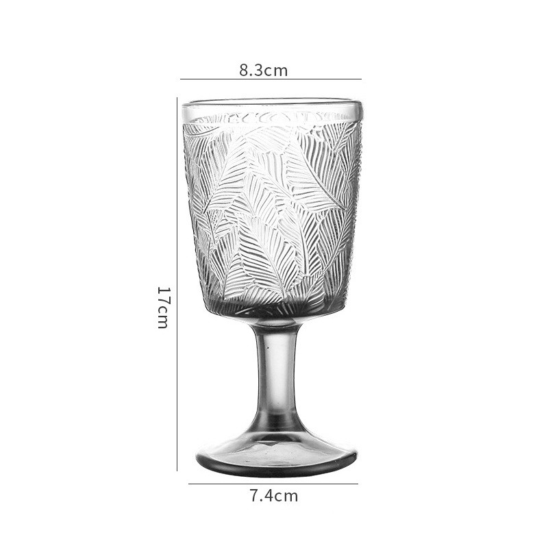 Ly Cocktail Hawai Họa Tiết Lá