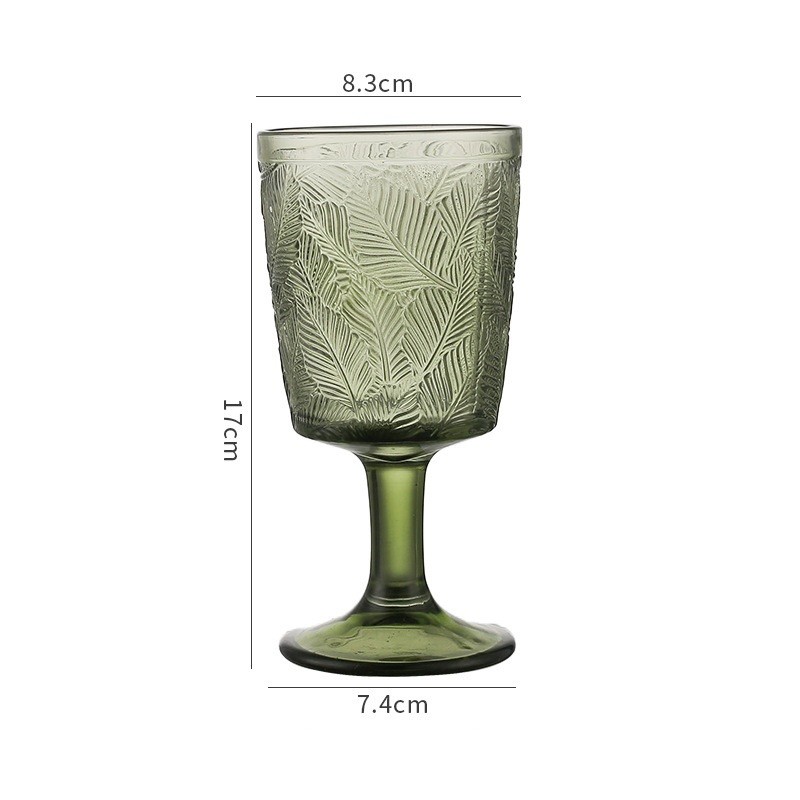 Ly Cocktail Hawai Họa Tiết Lá