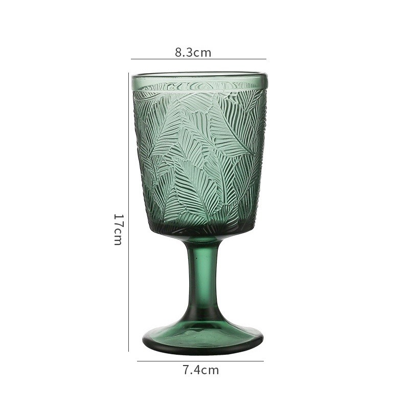 Ly Cocktail Hawai Họa Tiết Lá