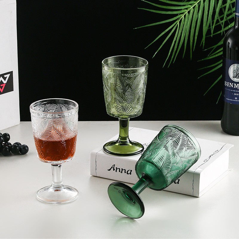 Ly Cocktail Hawai Họa Tiết Lá