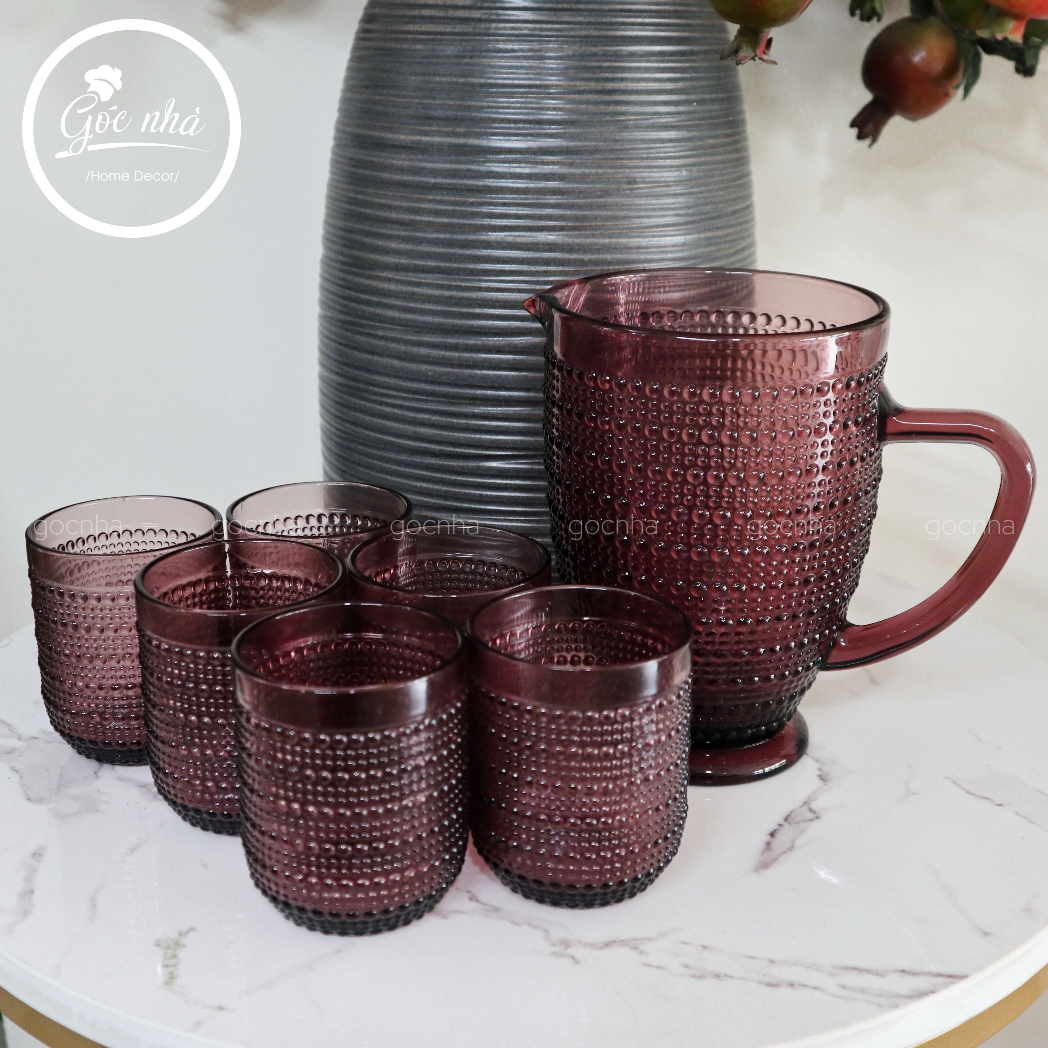 Set bình nước Boho