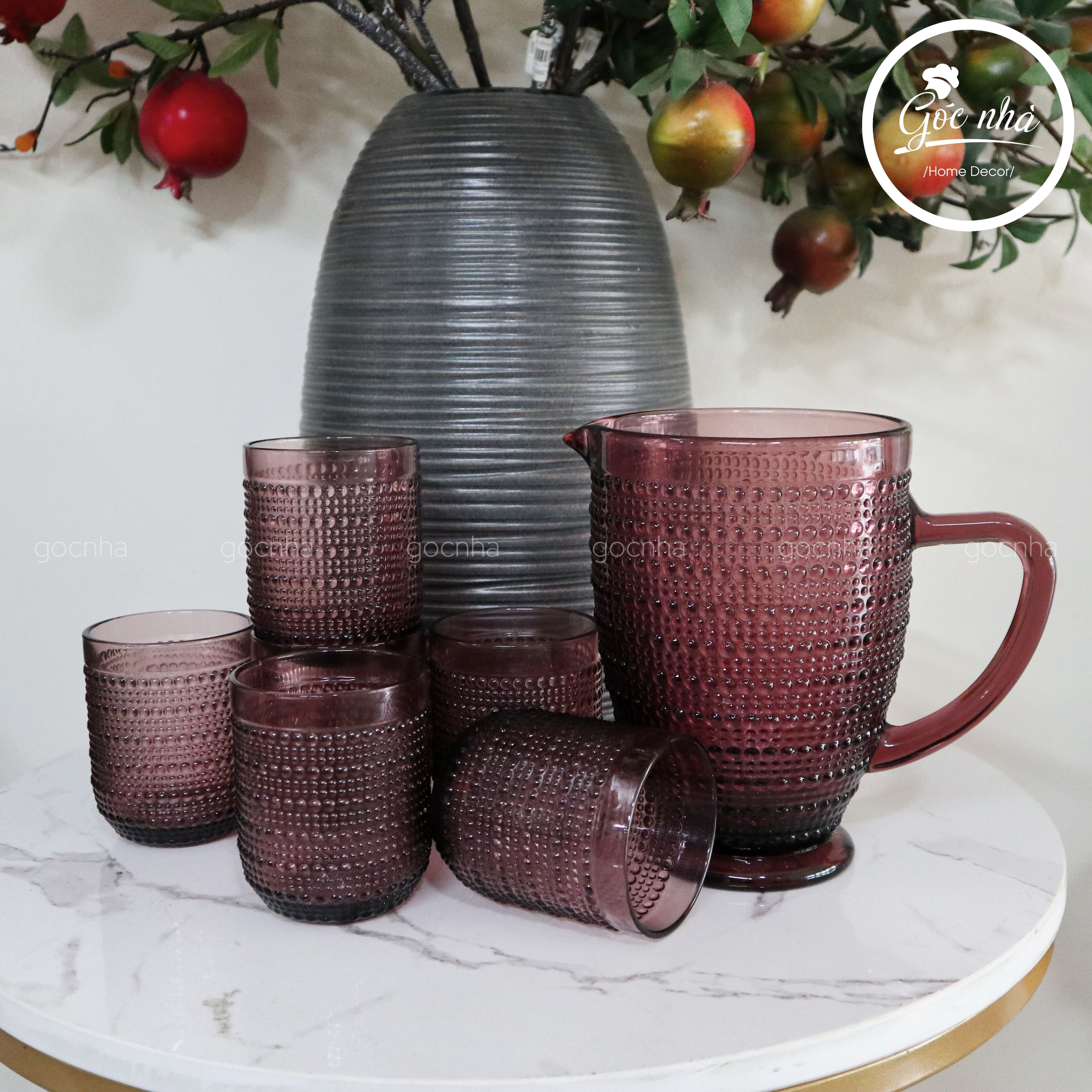 Set bình nước Boho