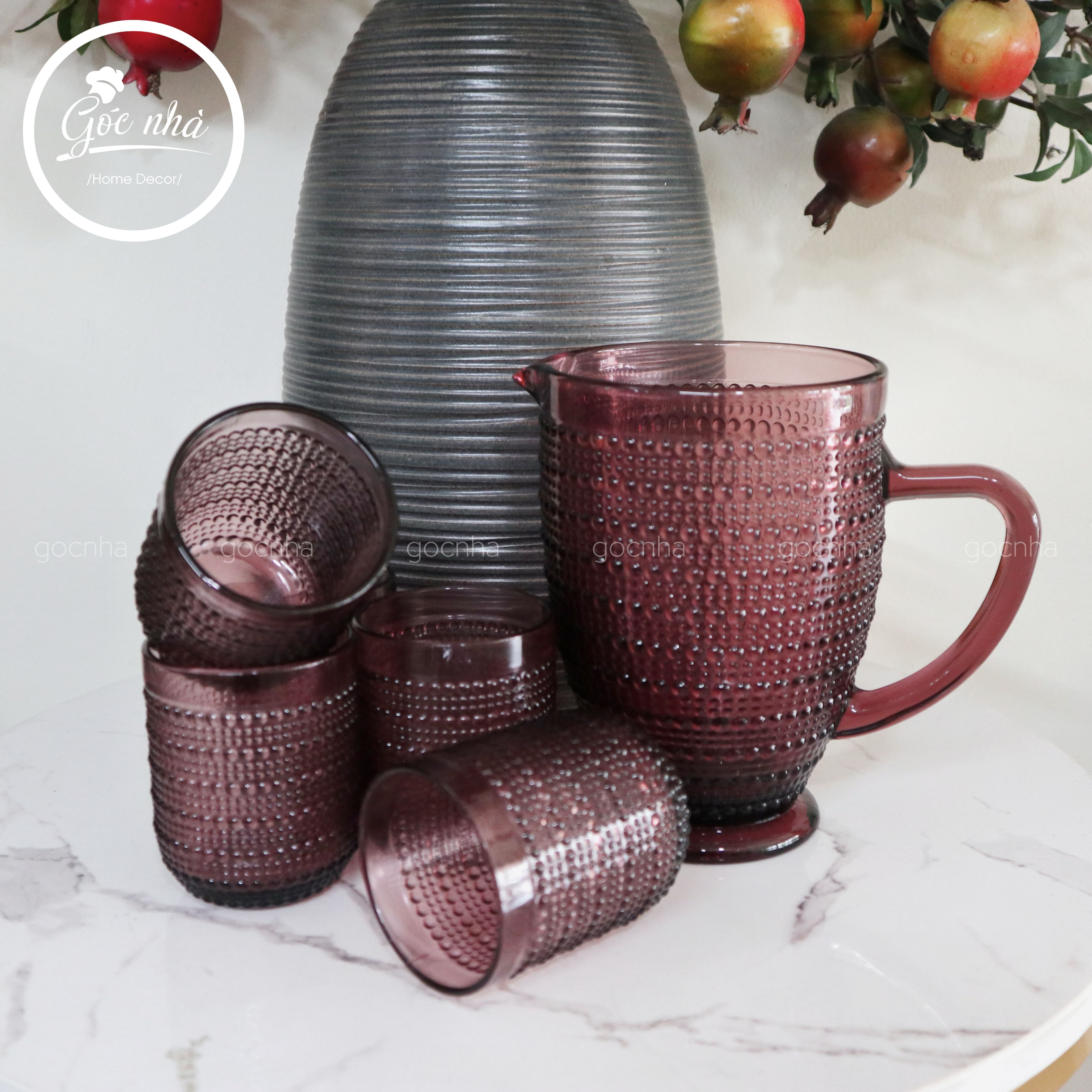Set bình nước Boho