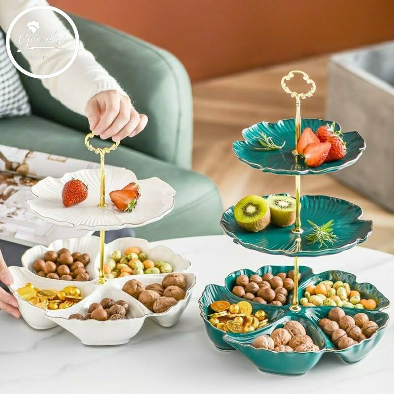 Khay trái cây Floral - Hoa cỏ may