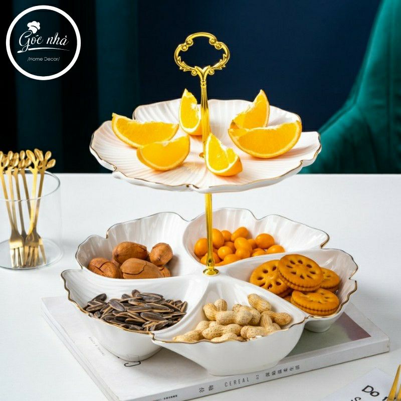 Khay trái cây Floral - Hoa cỏ may