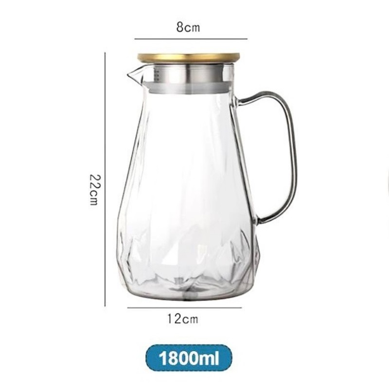 Bình Thủy Tinh Đáy Kim Cương