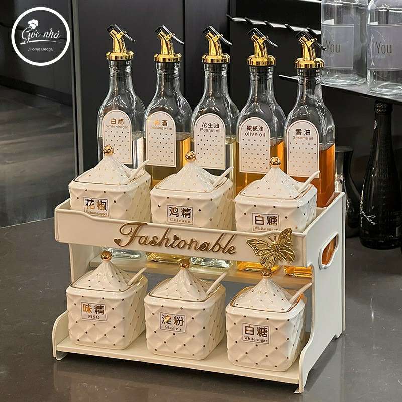 Set gia vị hũ vuông Fashionable