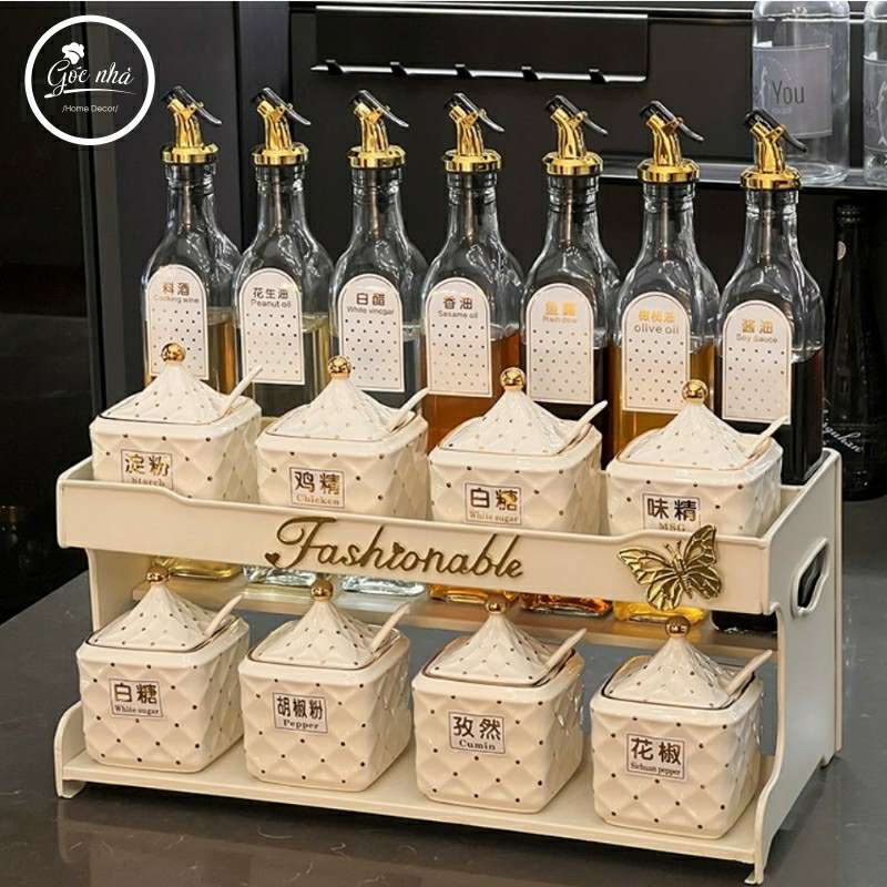 Set gia vị hũ vuông Fashionable