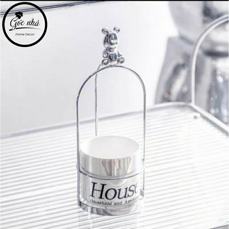 Giỏ đựng nĩa bạc kim Teddy