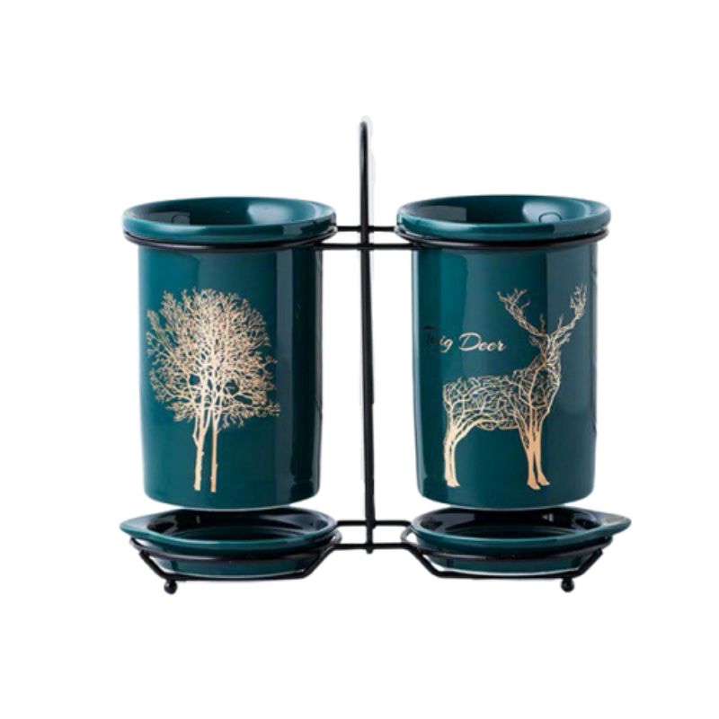 Set ống đũa đôi khung thép đen