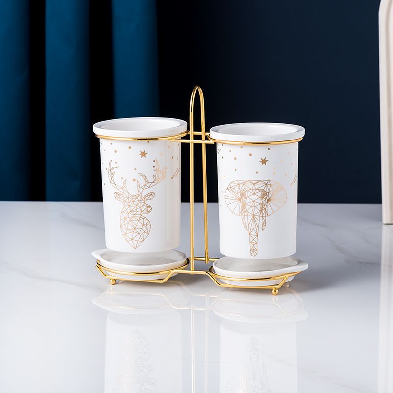 Set ống đũa đôi khung thép đen