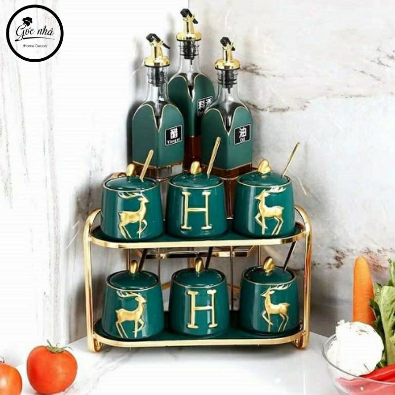 Set gia vị góc 11 chi tiết