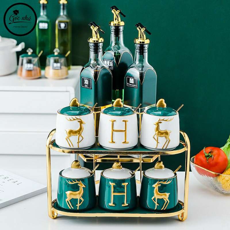 Set gia vị góc 11 chi tiết