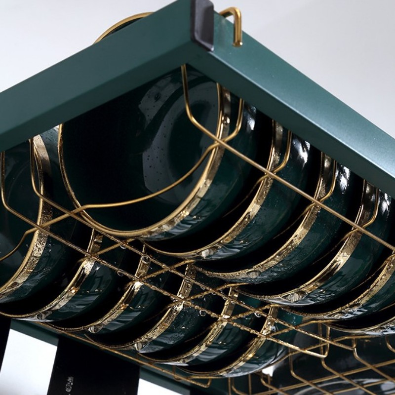 Kệ up chén/dĩa thép