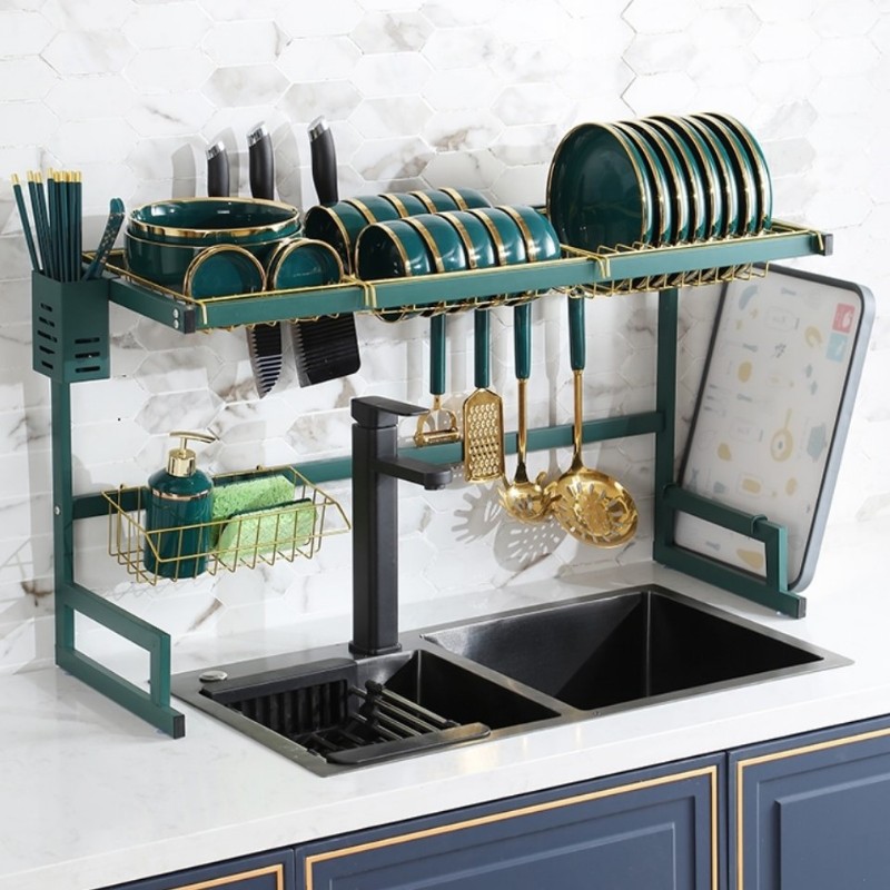 Kệ up chén/dĩa thép