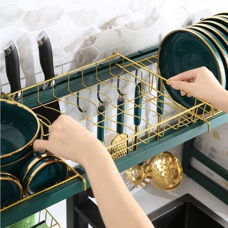 Kệ up chén/dĩa thép