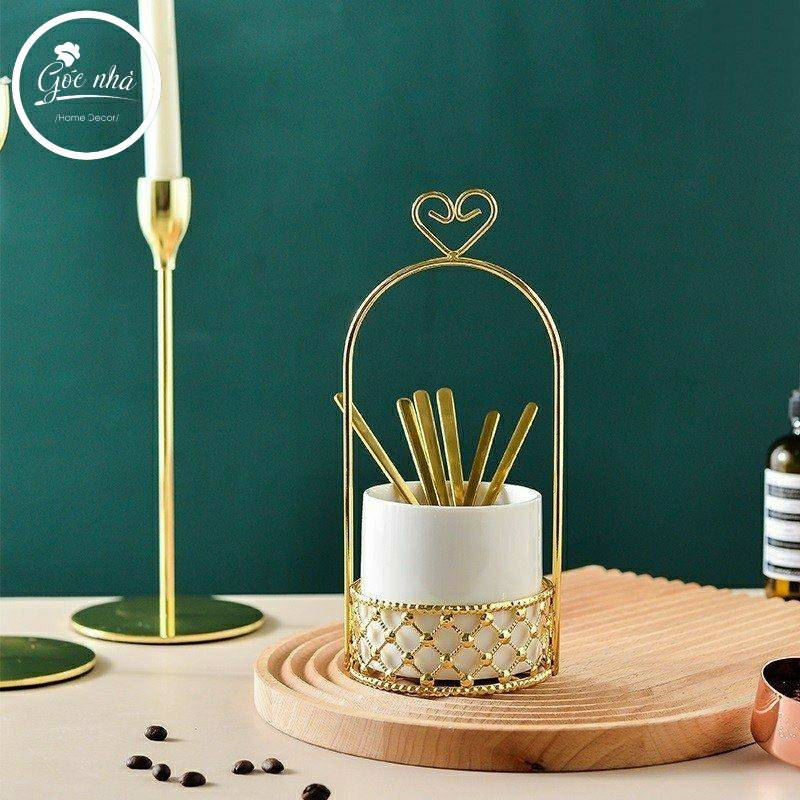 Giỏ muỗng/nĩa tết nơ