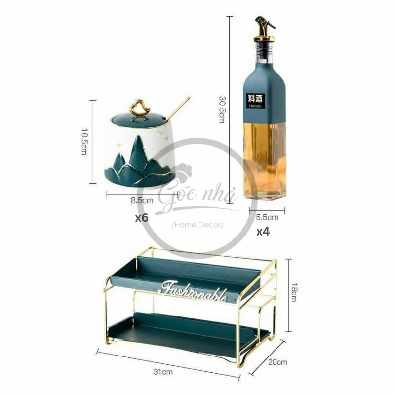 Set gia vị Fashionable 11/15 chi tiết