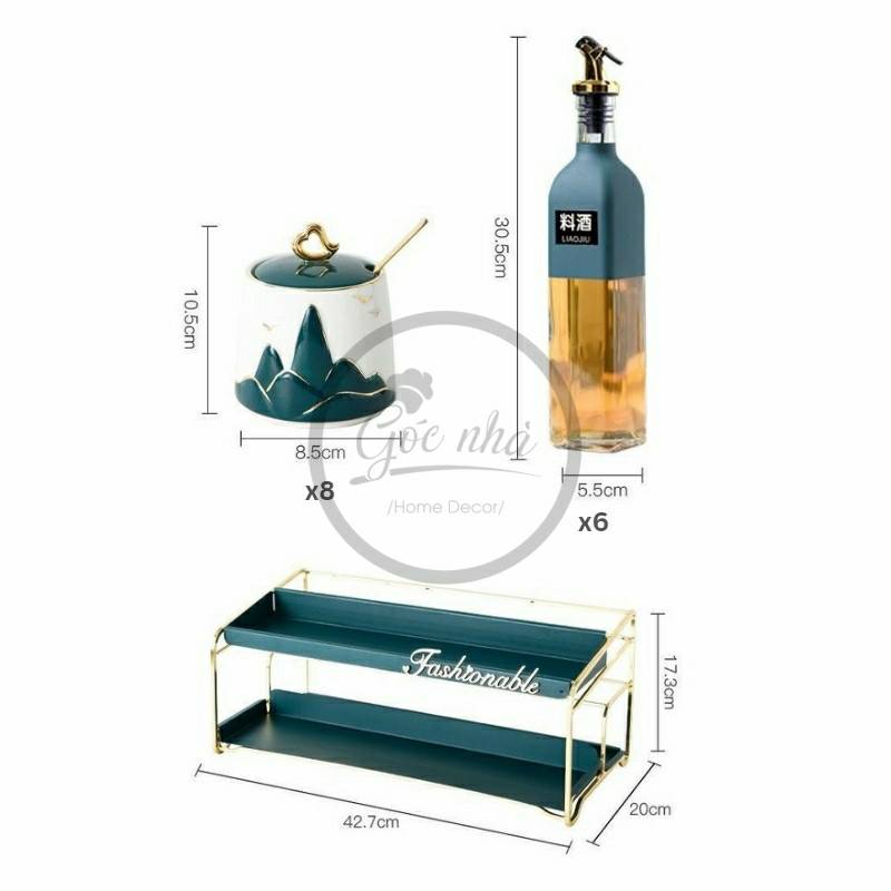 Set gia vị Fashionable 11/15 chi tiết