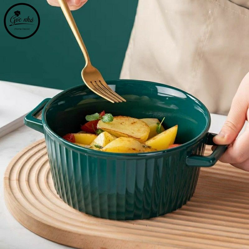 Tô có quai Hepburn - Có nắp đậy