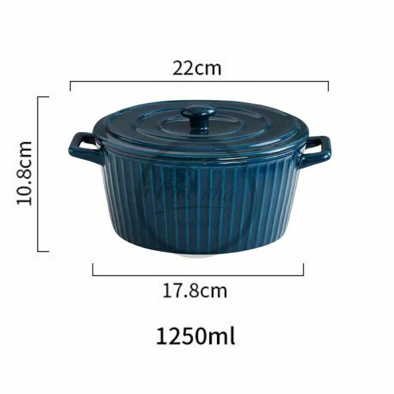 Tô có quai Hepburn - Có nắp đậy