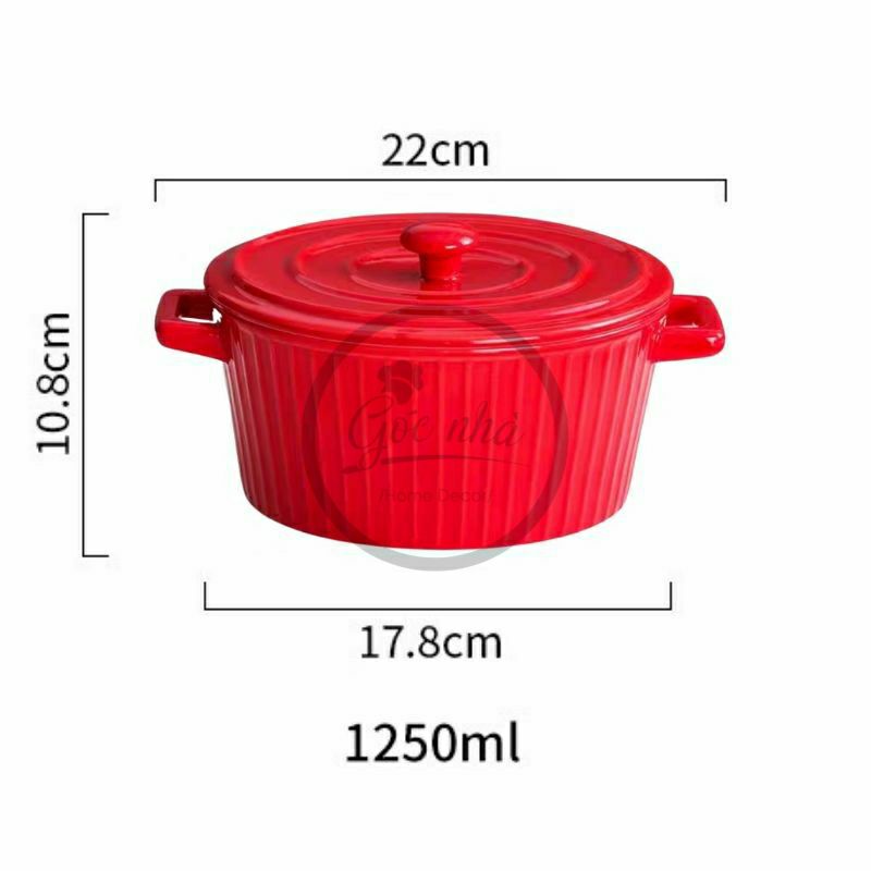 Tô có quai Hepburn - Có nắp đậy