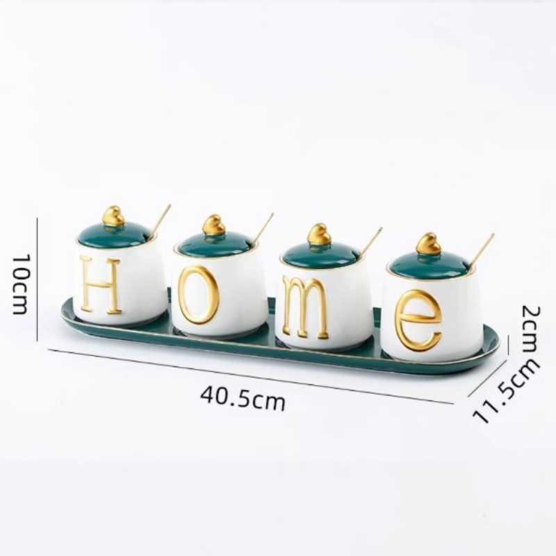 Set hũ gia vị HOME 4 hũ