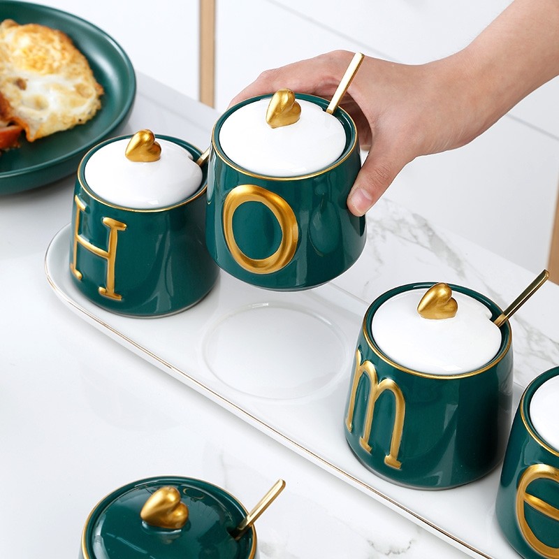 Set hũ gia vị HOME 4 hũ