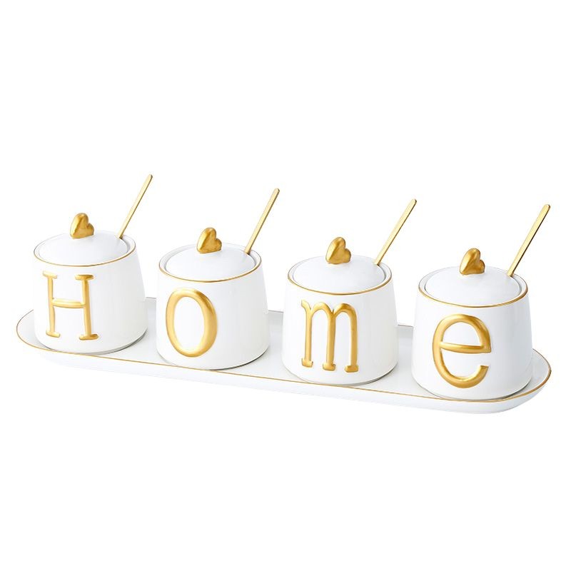 Set hũ gia vị HOME 4 hũ
