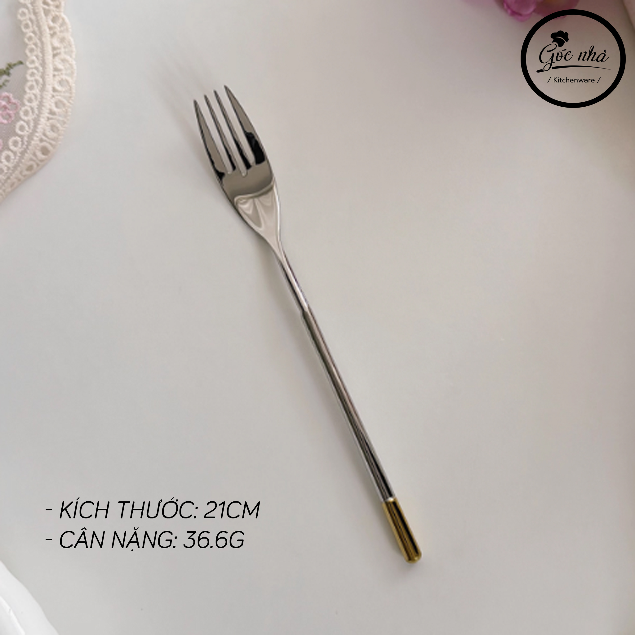 Suncrest Cutlery - Họa tiết chuôi vàng