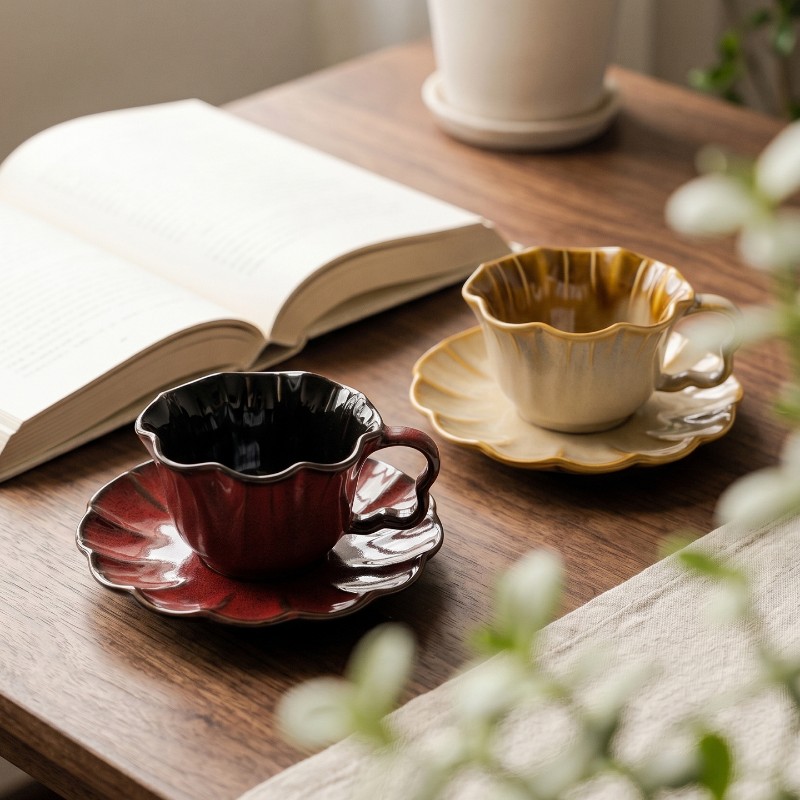 Tách Kèm Đĩa Lót Hỏa Biến Flora