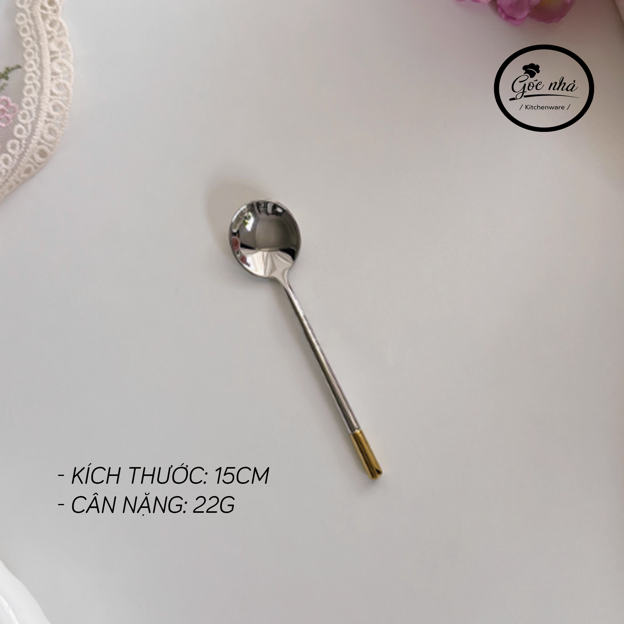 Suncrest Cutlery - Họa tiết chuôi vàng
