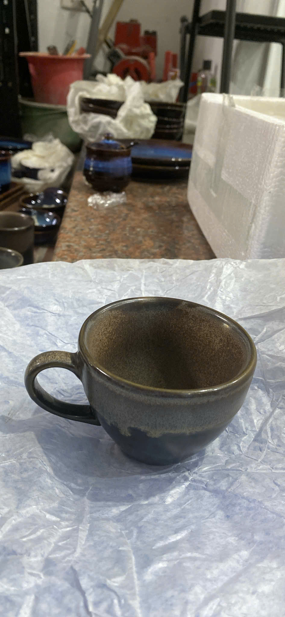 BST Bazan men hỏa biến nâu trầm tích