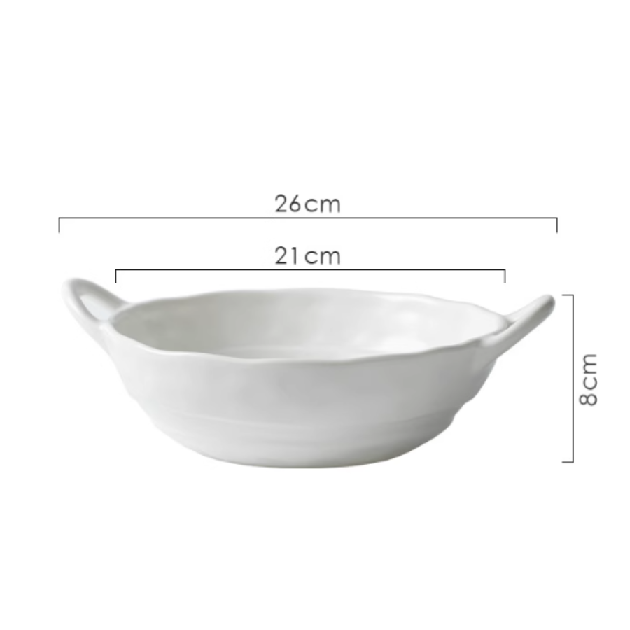 Tô sứ 2 quai Pastel men matte 17cm