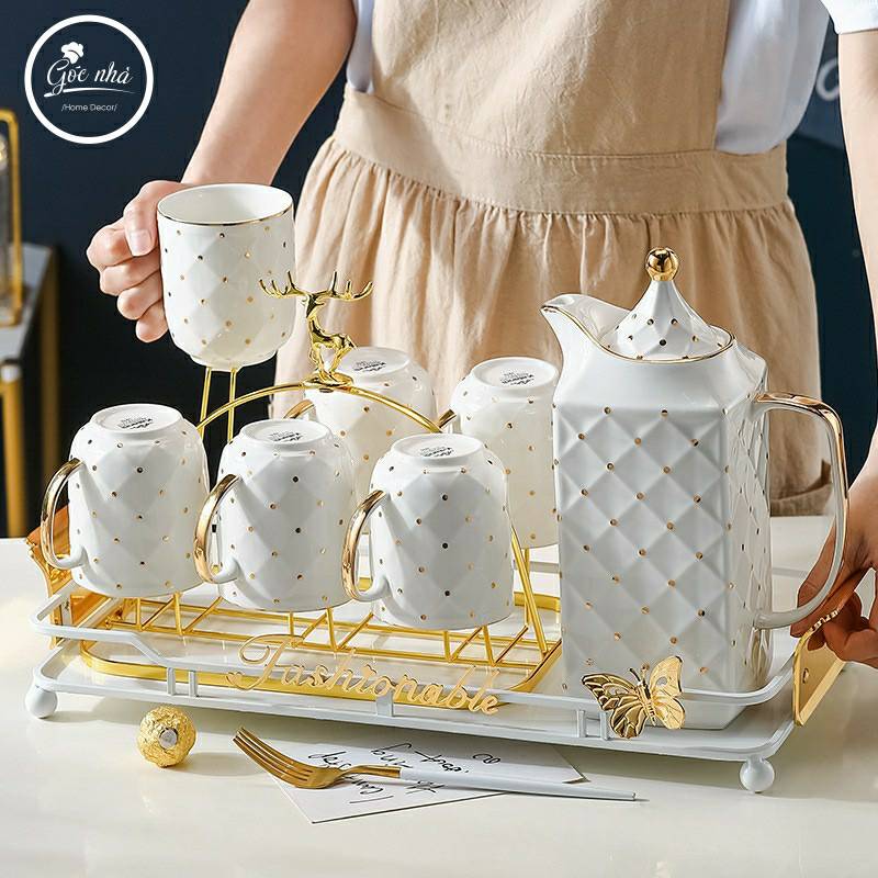 Bộ trà Kaila ấm vuông Fashionable