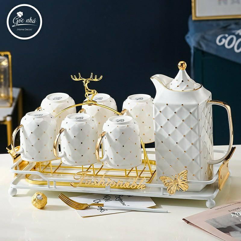 Bộ trà Kaila ấm vuông Fashionable