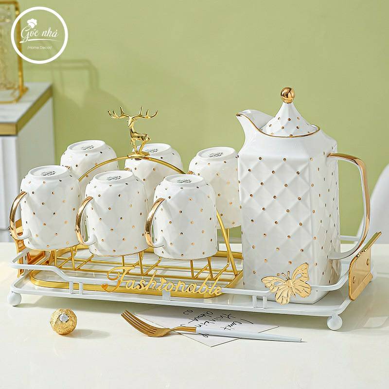 Bộ trà Kaila ấm vuông Fashionable