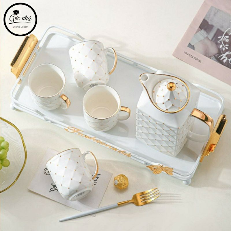 Bộ trà Kaila ấm vuông Fashionable